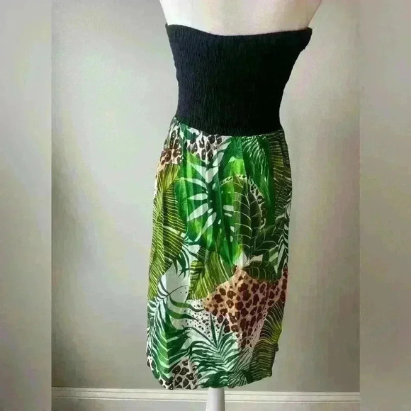 Strapless Sundress 100% rayon skirt with knit elastic top. Made in Hawaii by RJC - Picture 9 of 12